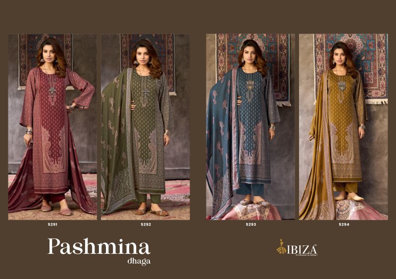 Ibiza Pashmina Dhaga Viscose Pashmina Digital Printed Salwar Kameez — Wholesale Salwar Suits, Ibiza wholesale from Surat — view 6