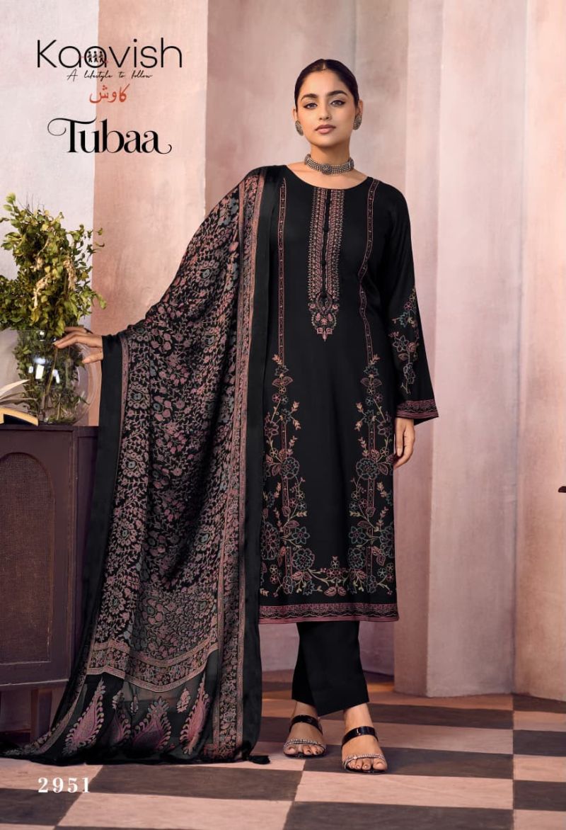 Kaavish Tubaa Viscose Pashmina Digital Print Embroidered Salwar Kameez Catalog — Wholesale Salwar Suits, Kaavish wholesale from Surat — view 3