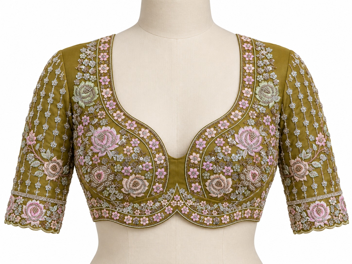 KF 21 Lemon Soft Net Bridal Lehenga Choli with Floral Motifs — Wholesale Lehenga, Vardan Ethnic wholesale from Surat — view 6