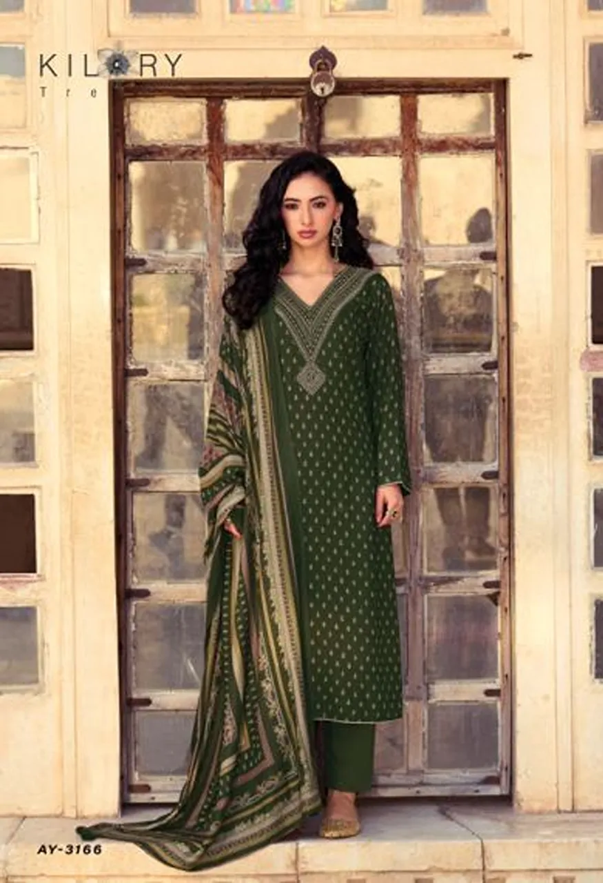 Kilory Aayat Viscose Pashmina Digital Printed Salwar Kameez Collection — Wholesale Salwar Suits, Kilory Trends wholesale from Surat — view 4
