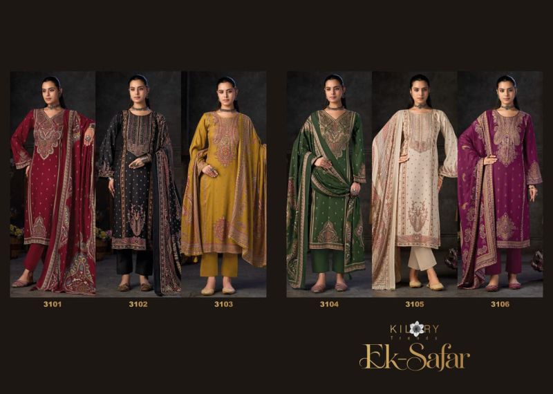 Kilory Ek Safar Viscose Pashmina Digital Print Hand Work Salwar Kameez — Wholesale Salwar Suits, Kilory Trends wholesale from Surat — view 8