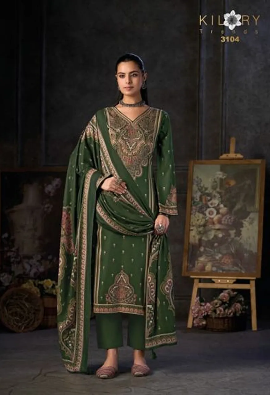 Kilory Ek Safar Viscose Pashmina Digital Print Hand Work Salwar Kameez — Wholesale Salwar Suits, Kilory Trends wholesale from Surat — view 6