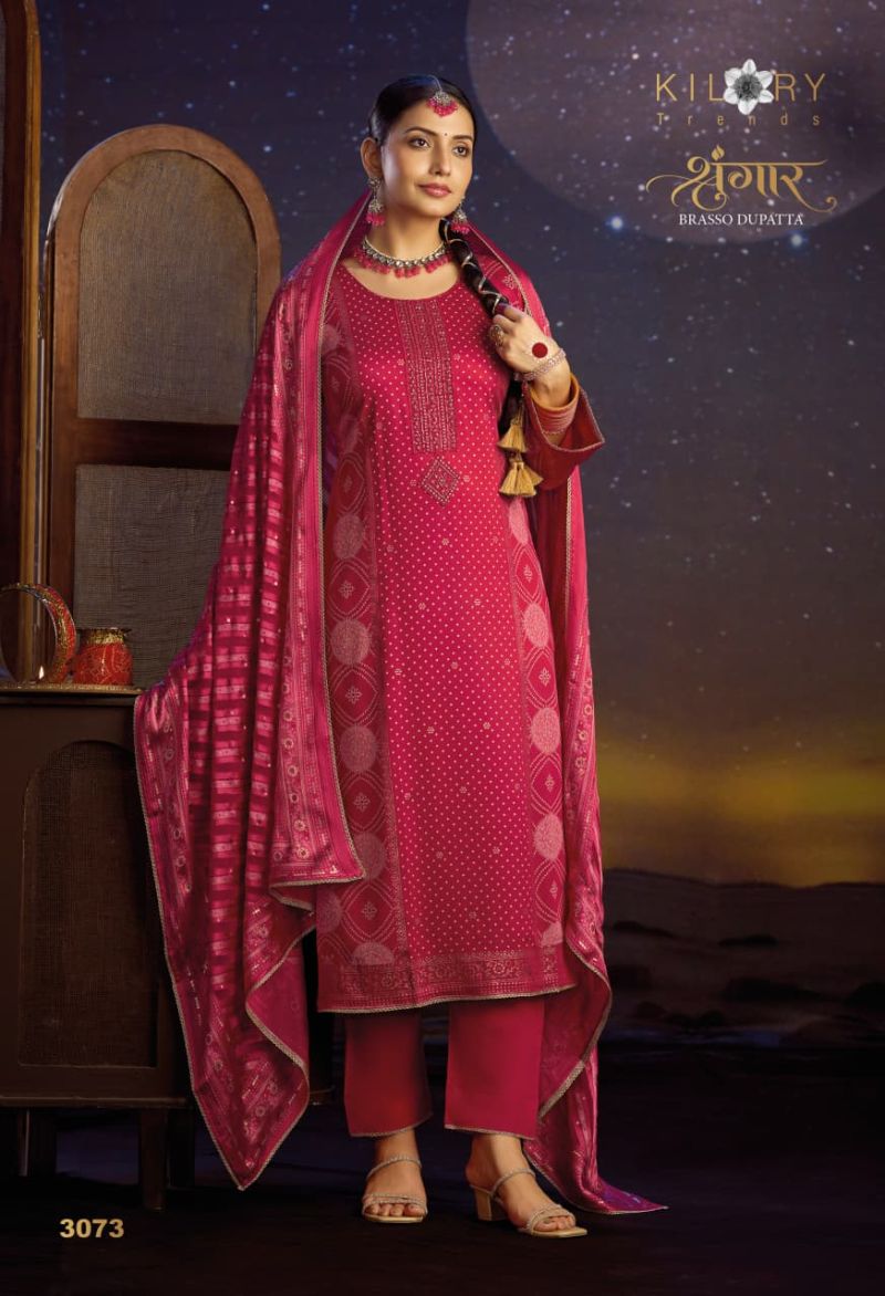 Kilory Shrungar Gaji Silk Digital Print Embroidered Salwar Kameez