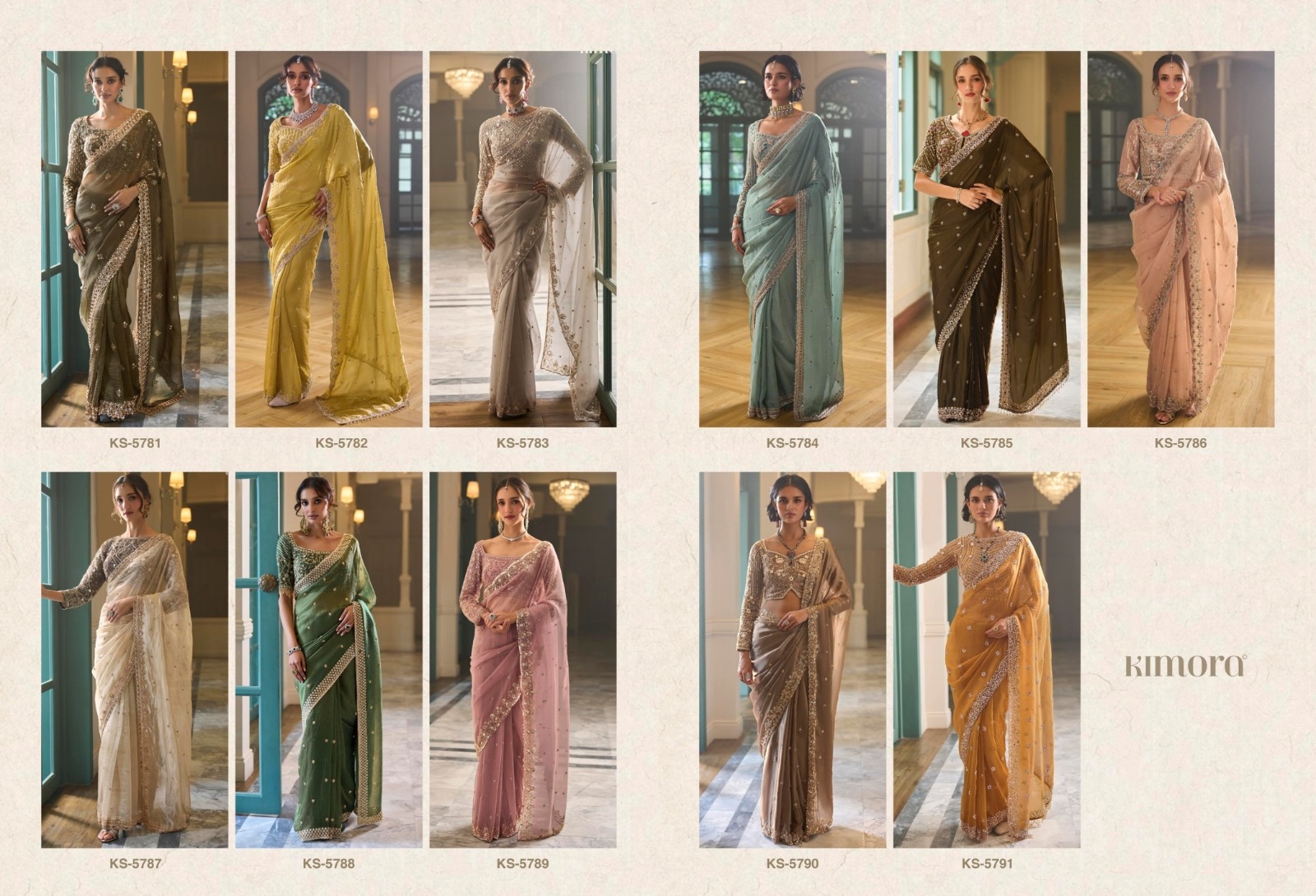 Kimora Iconic Vol. 5 Premium Fancy Saree with Cut Dana Handwork &amp; Beads Work — Wholesale Sarees, Kimora wholesale from Surat — view 13