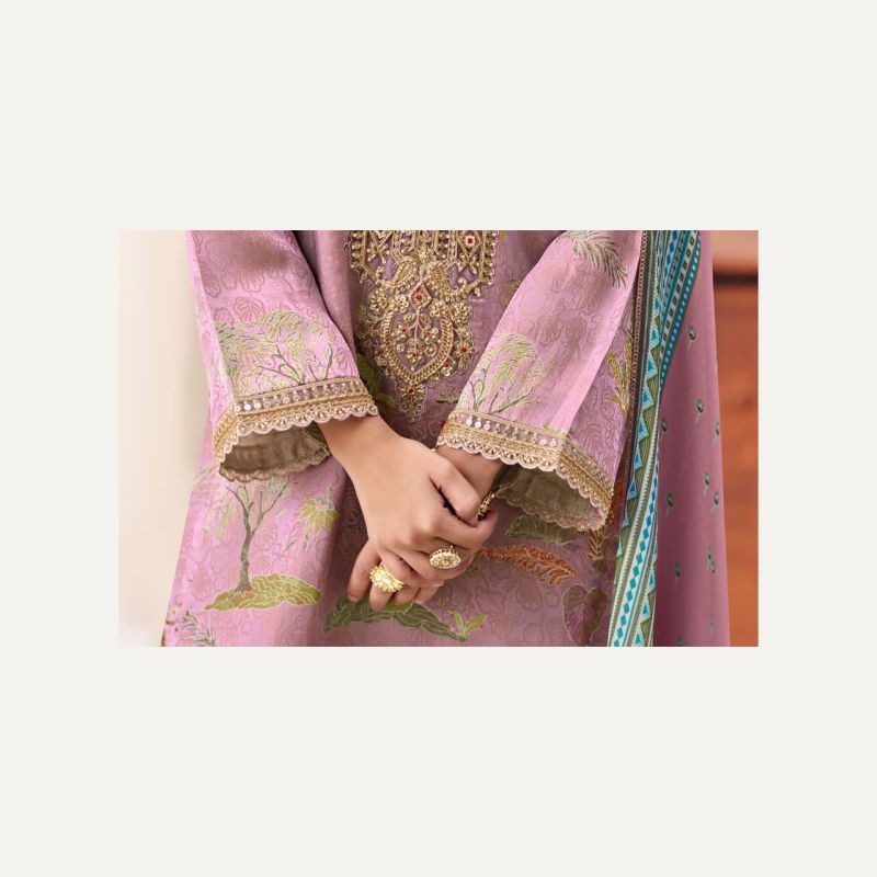 Kimora Sohni Bella Kanjivaram Weaving Digital Print Salwar Kameez — Wholesale Dress Material, Vardan Ethnic wholesale from Surat — Photo 6