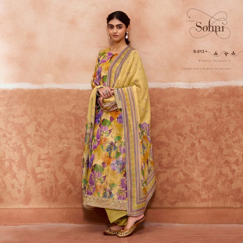 Kimora Sohni Lashkara Kanjivaram Weaving Digital Print Salwar Kameez Catalog — Wholesale Dress Material, Kimora wholesale from Surat — Photo 4