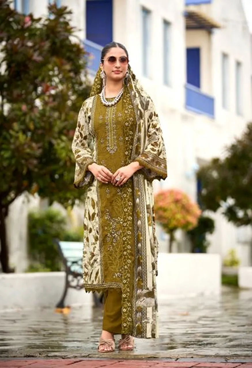 Levisha Madhubala Vol 21 Cambric Lawn Cotton Printed Dress Material — Wholesale Salwar Suits, Levisha wholesale from Surat — Photo 3