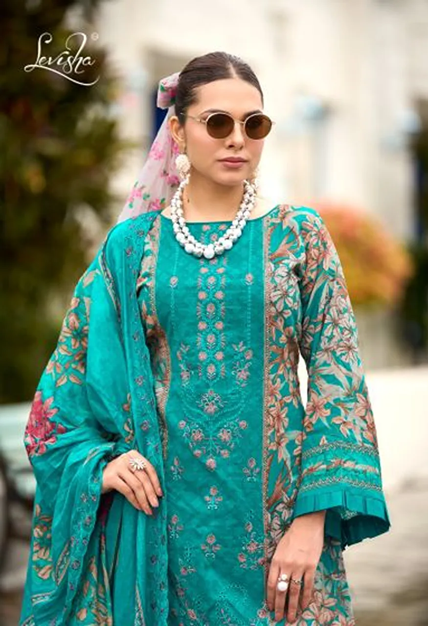 Levisha Madhubala Vol 21 Cambric Lawn Cotton Printed Dress Material