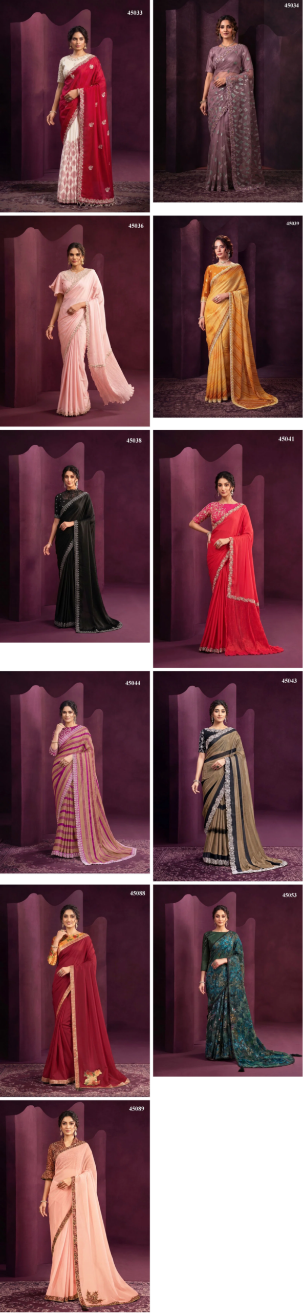 Mahotsav Norita Limited Edition Satin Silk Embroidered Designer Saree Collection — Wholesale Sarees, Mahotsav wholesale from Surat — view 2