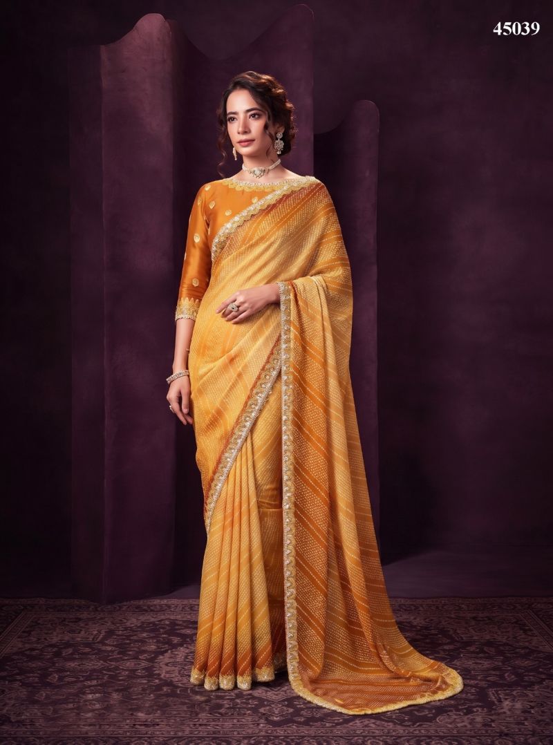 Mahotsav Norita Limited Edition Satin Silk Embroidered Designer Saree Collection — Wholesale Sarees, Mahotsav wholesale from Surat — view 11