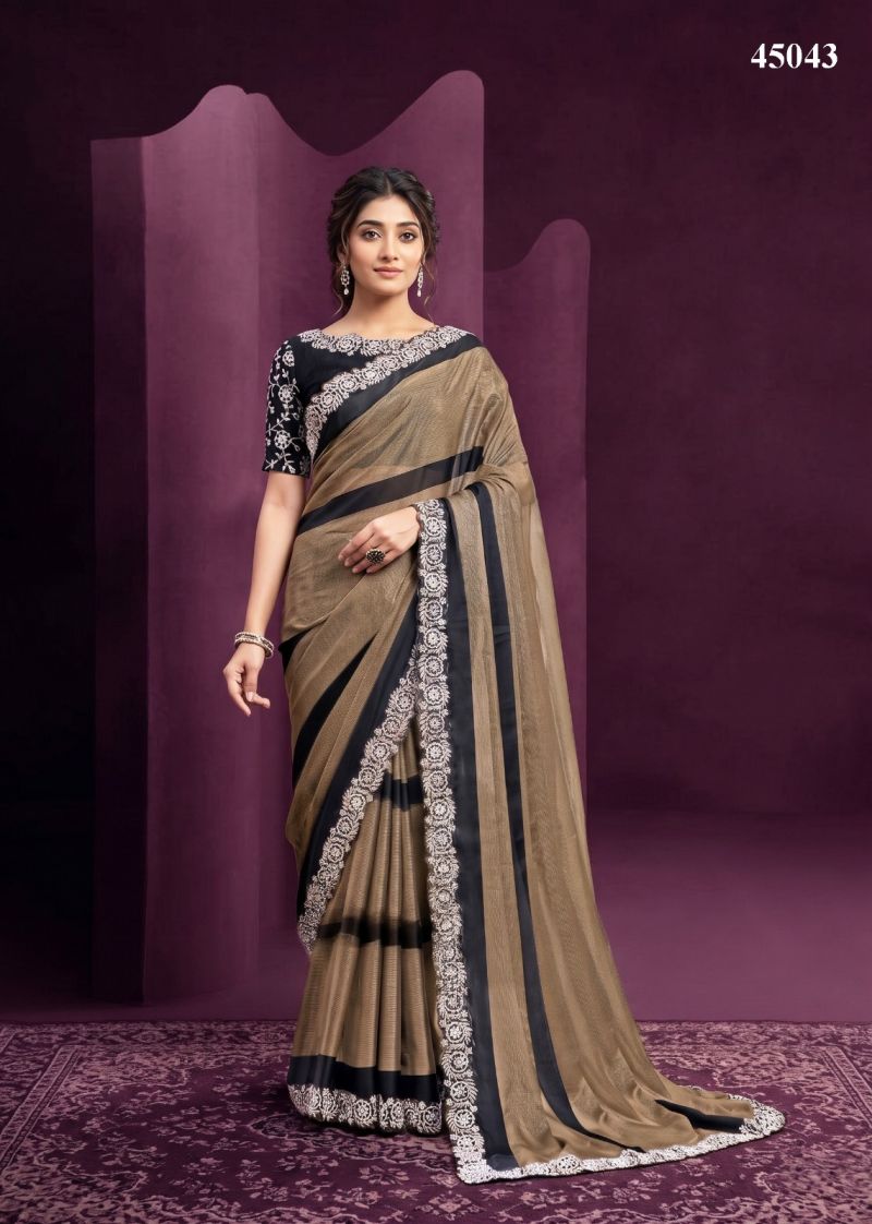 Mahotsav Norita Limited Edition Satin Silk Embroidered Designer Saree Collection — Wholesale Sarees, Mahotsav wholesale from Surat — view 7
