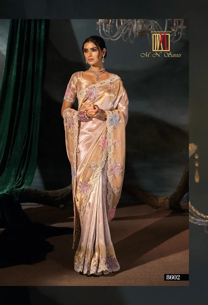 M.N. 8600 Series The Royal Heritage Designer Saree Collection — Wholesale Sarees, MN Saree wholesale from Surat — view 2