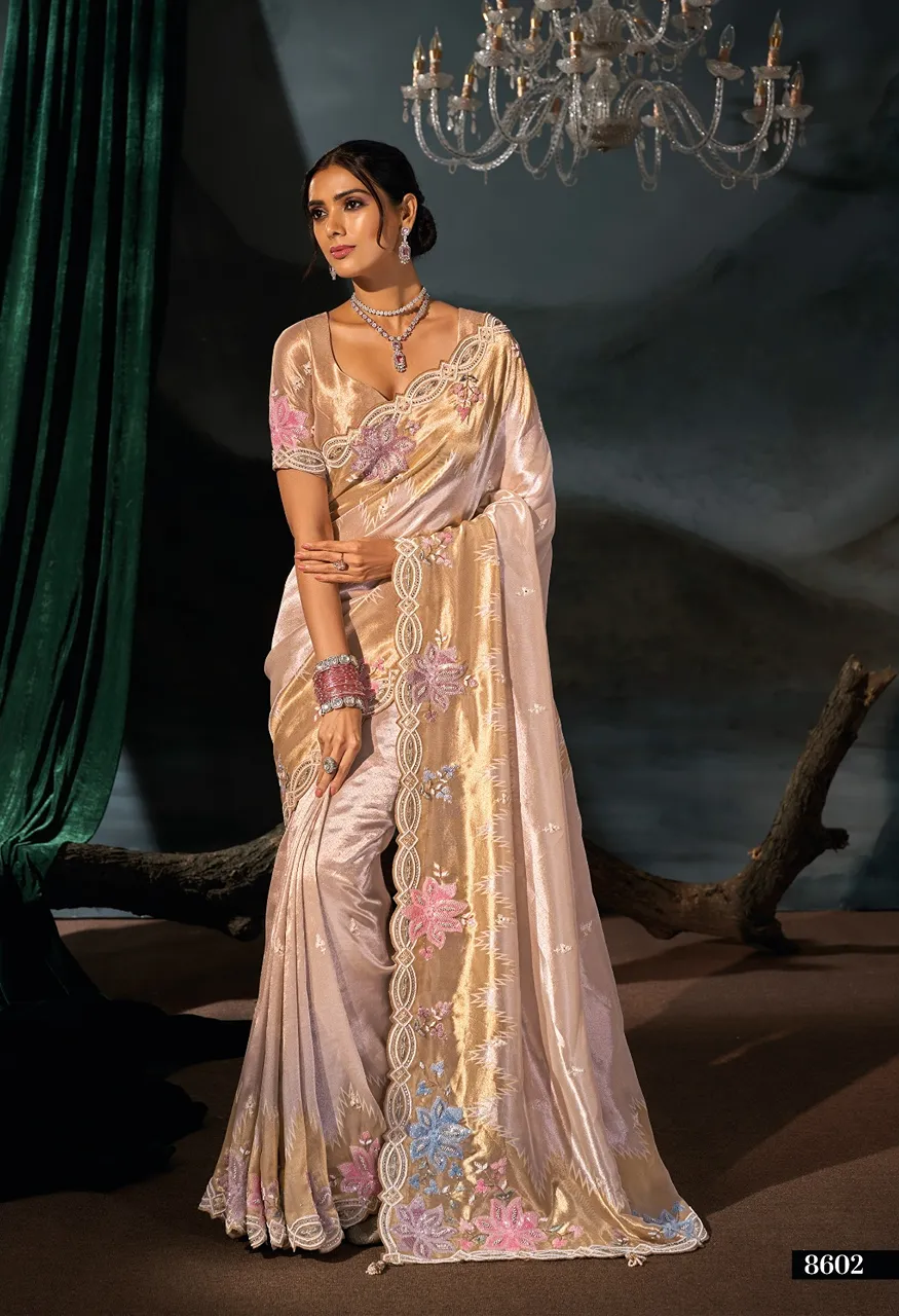 M.N. 8600 Series The Royal Heritage Designer Saree Collection — Wholesale Sarees, MN Saree wholesale from Surat — view 15