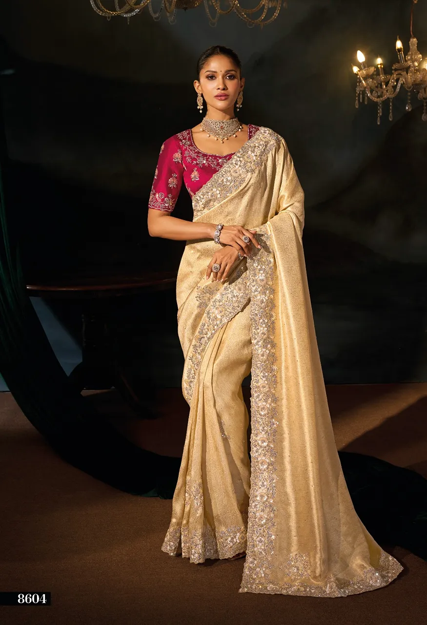 M.N. 8600 Series The Royal Heritage Designer Saree Collection — Wholesale Sarees, MN Saree wholesale from Surat — view 13