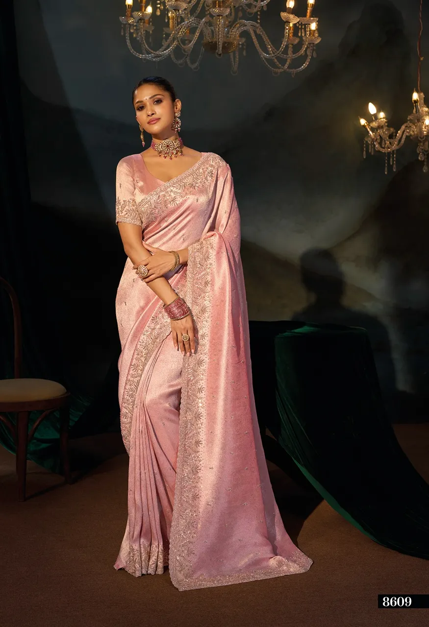 M.N. 8600 Series The Royal Heritage Designer Saree Collection — Wholesale Sarees, MN Saree wholesale from Surat — view 7