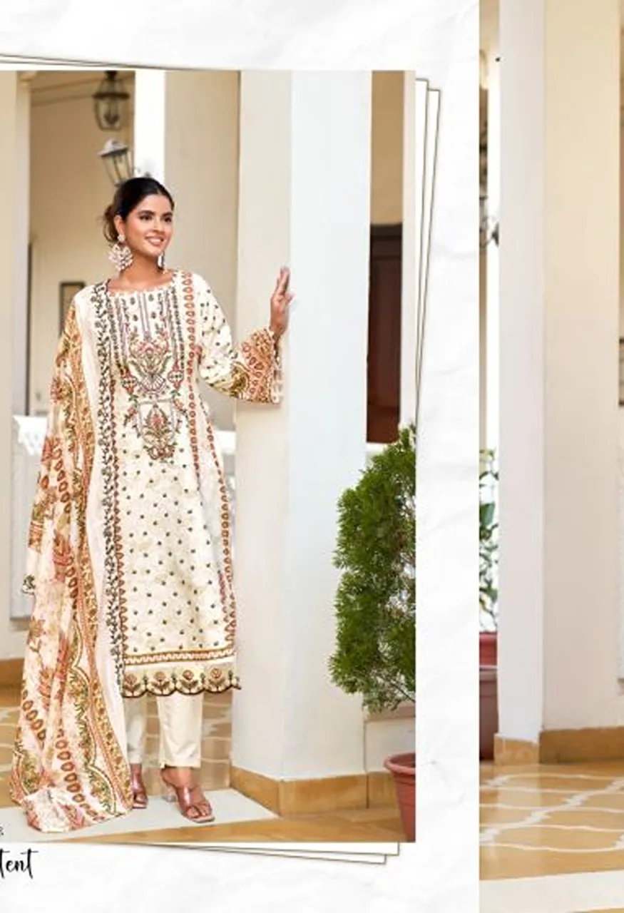 Naisha K 1450 Roman Manual Work Farshi Salwar Suit Collection — Wholesale Salwar Suits, Vardan Ethnic wholesale from Surat — view 8