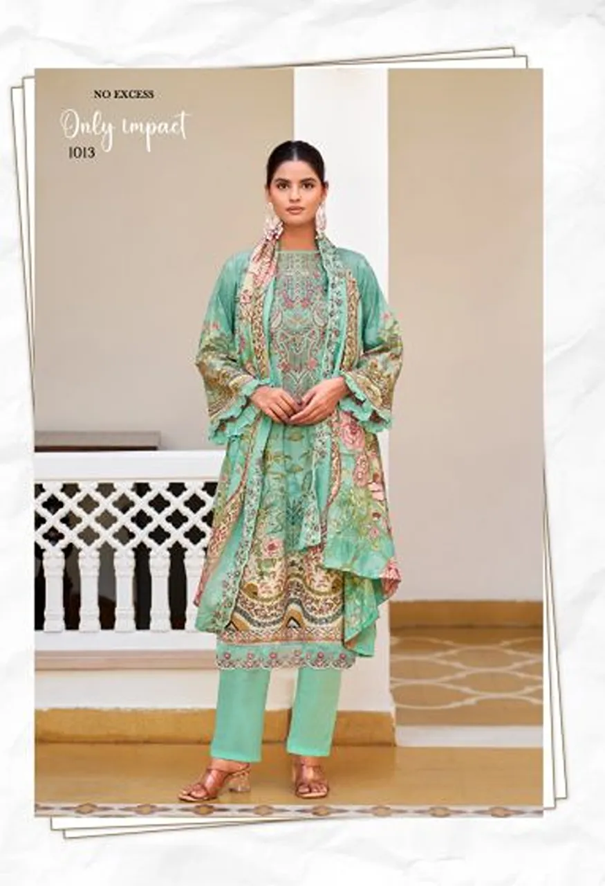 Naisha K 1450 Roman Manual Work Farshi Salwar Suit Collection — Wholesale Salwar Suits, Vardan Ethnic wholesale from Surat — view 6