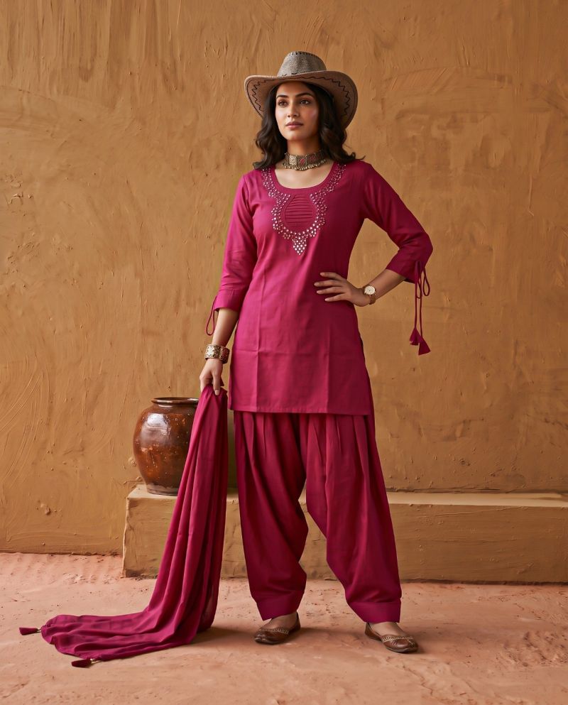 Naisha K 1450 Roman Manual Work Farshi Salwar Suit Collection — Wholesale Kurtis, Vardan Ethnic wholesale from Surat — Photo 3