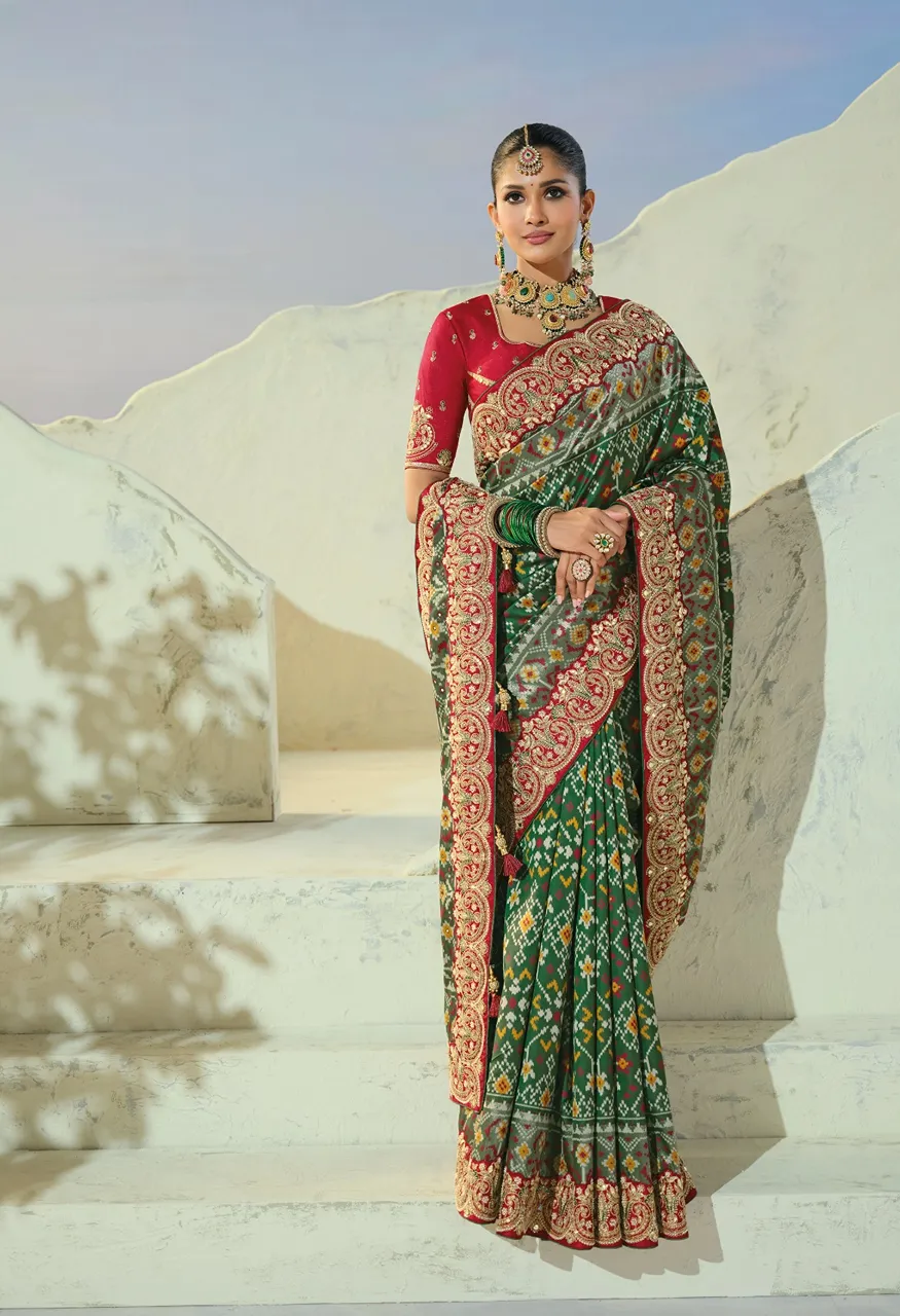 MN The Heritage Of Patola 8800 Series Designer Saree Collection Wholesale — Saree, Mns wholesale from Surat — Photo 2