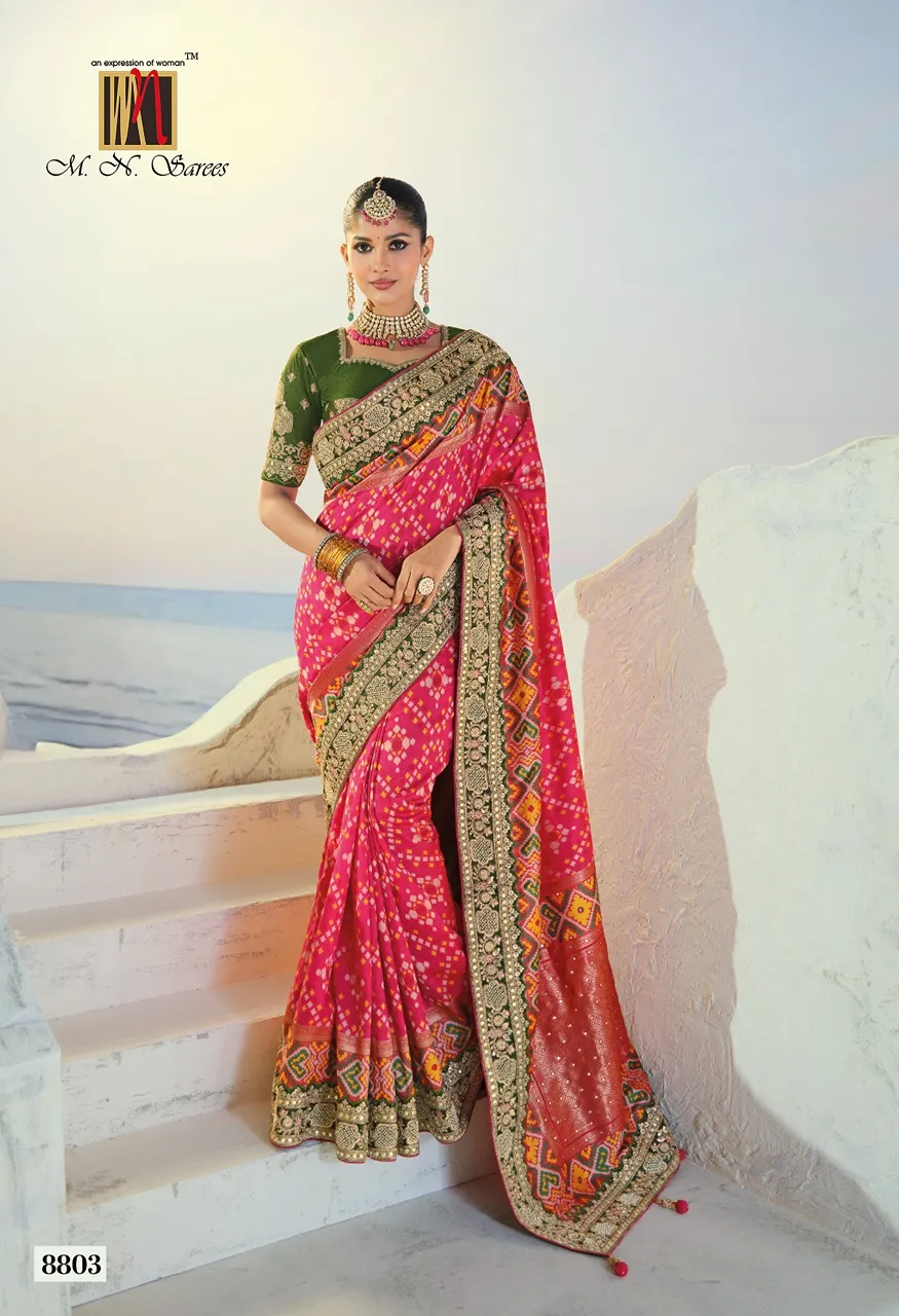 MN The Heritage Of Patola 8800 Series Designer Saree Collection Wholesale — Saree, Mns wholesale from Surat — Photo 6
