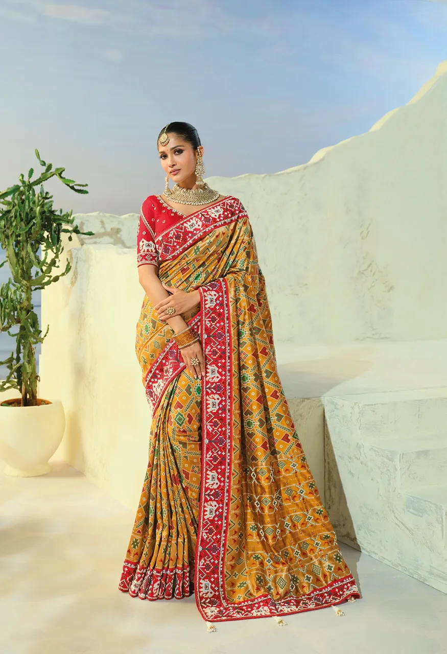 MN The Heritage Of Patola 8800 Series Designer Saree Collection Wholesale — Saree, Mns wholesale from Surat — Photo 5