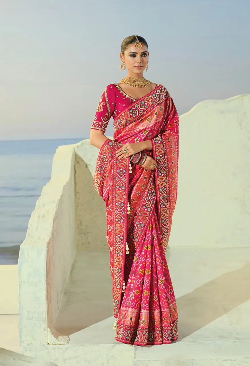MN The Heritage Of Patola 8800 Series Designer Saree Collection Wholesale — Saree, Mns wholesale from Surat — Photo 3