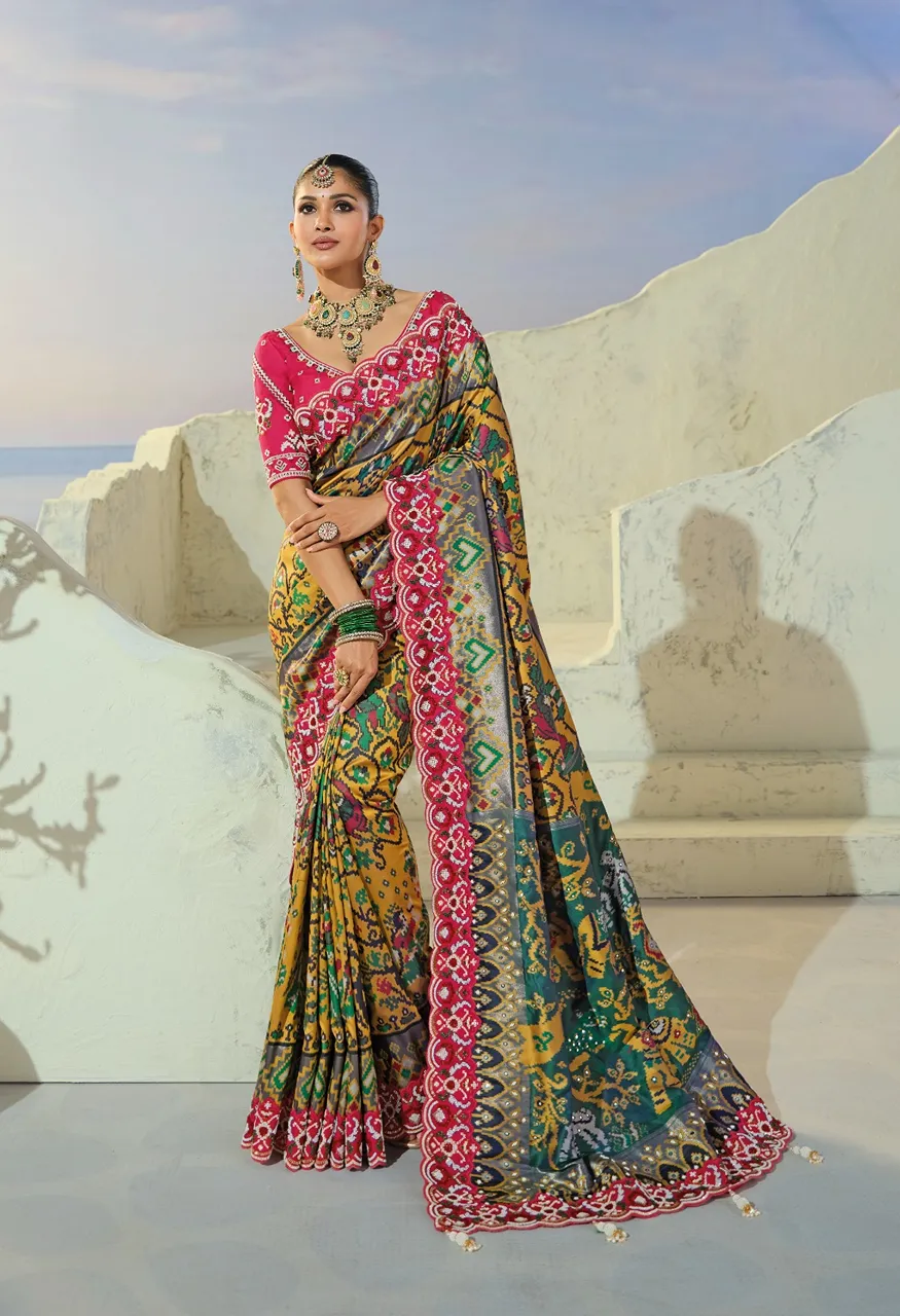 MN The Heritage Of Patola 8800 Series Designer Saree Collection Wholesale — Saree, Mns wholesale from Surat — Photo 9