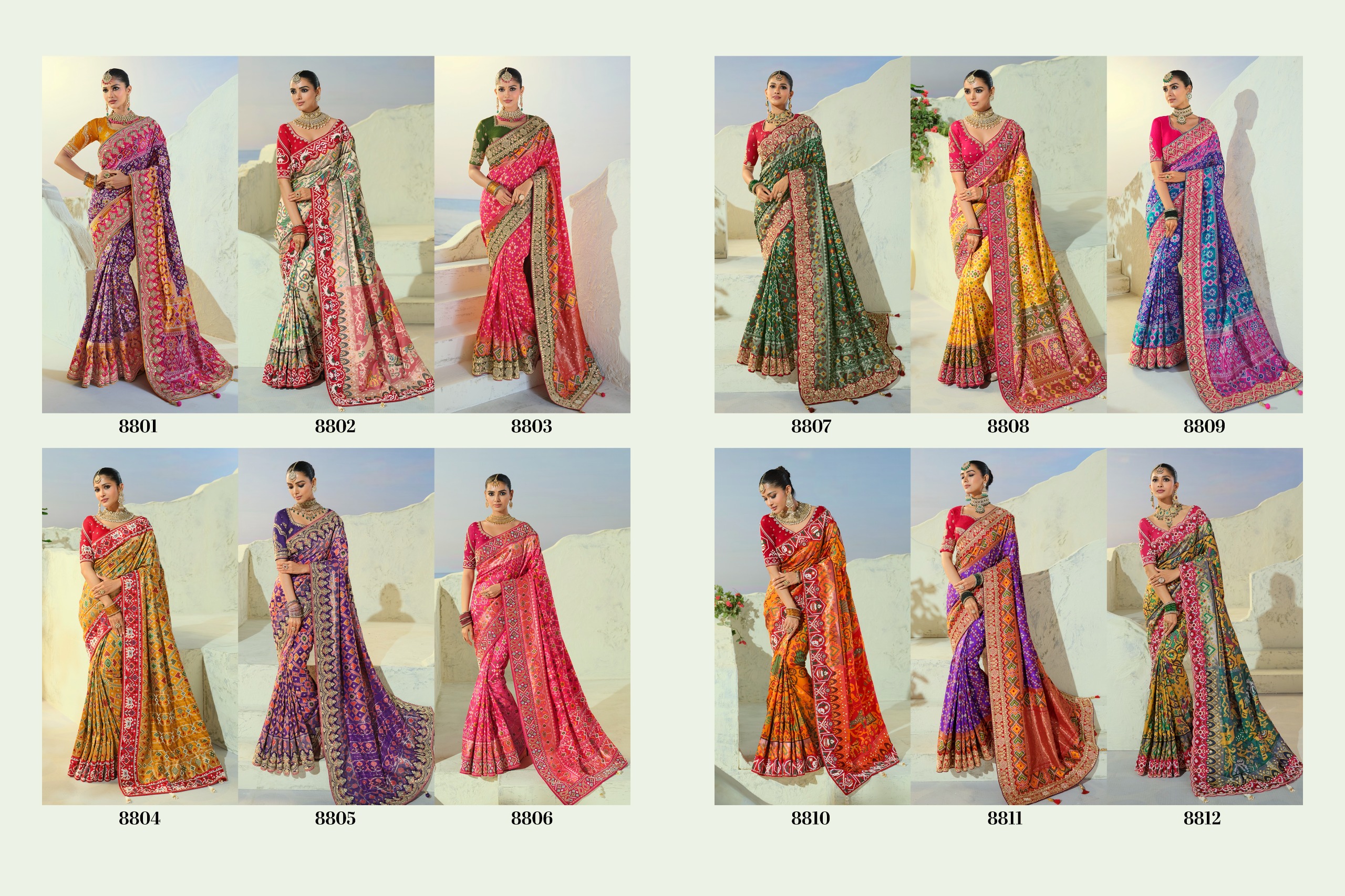 MN The Heritage Of Patola 8800 Series Designer Saree Collection Wholesale — Saree, Mns wholesale from Surat — Photo 14