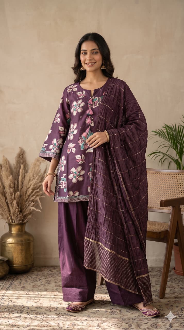 Naisha K 1474 Vertican Silk Printed Farsi Salwar Suit Collection — Wholesale Kurtis, Vardan Ethnic wholesale from Surat — view 4