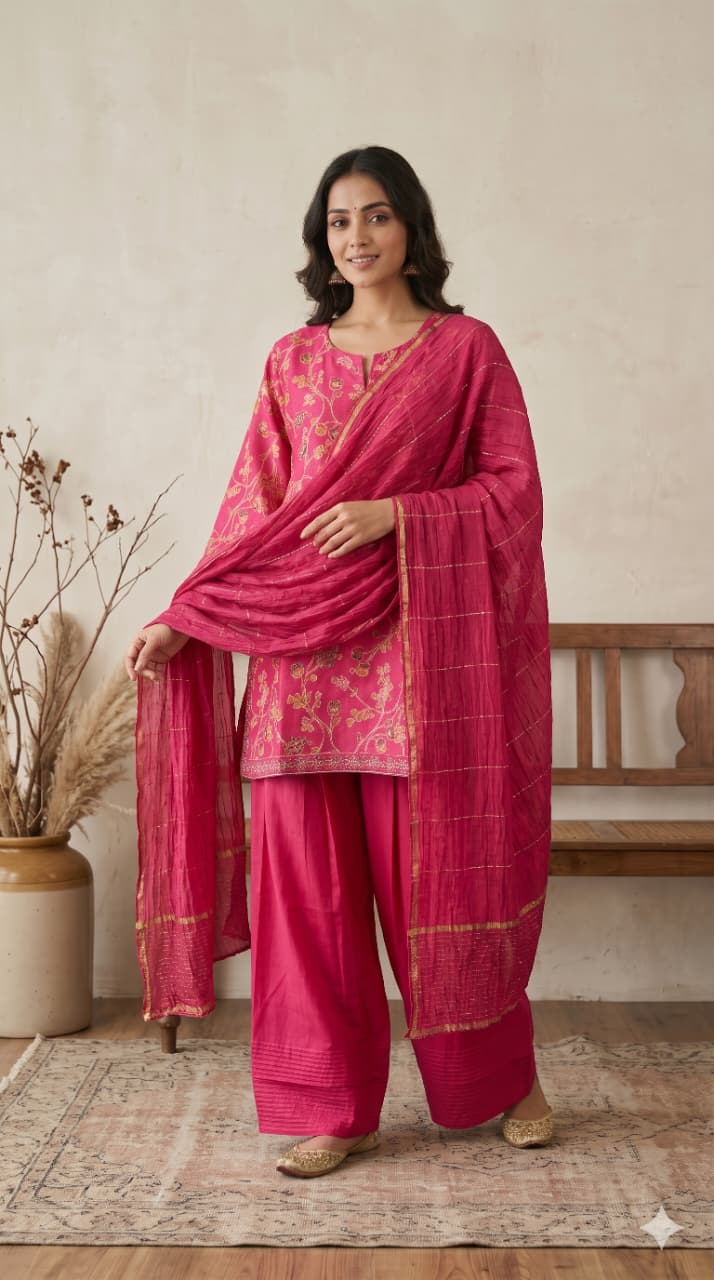 Naisha K 1474 Vertican Silk Printed Farsi Salwar Suit Collection — Wholesale Kurtis, Vardan Ethnic wholesale from Surat — view 7