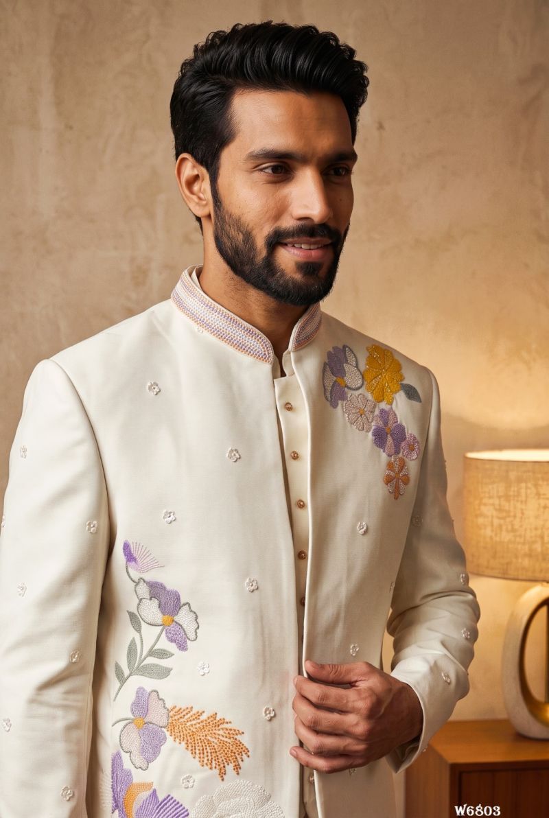 Outluk Wedding 56 Heavy Lachaka Designer Wedding Wear Set Wholesale — Details Attached, Men's Wear, Outluk wholesale from Surat — Photo 5