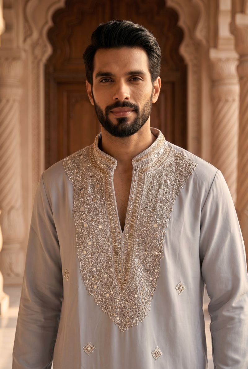 Outluk Wedding 62 Lachaka Hand Work Designer Kurta With Bottom Catalog
