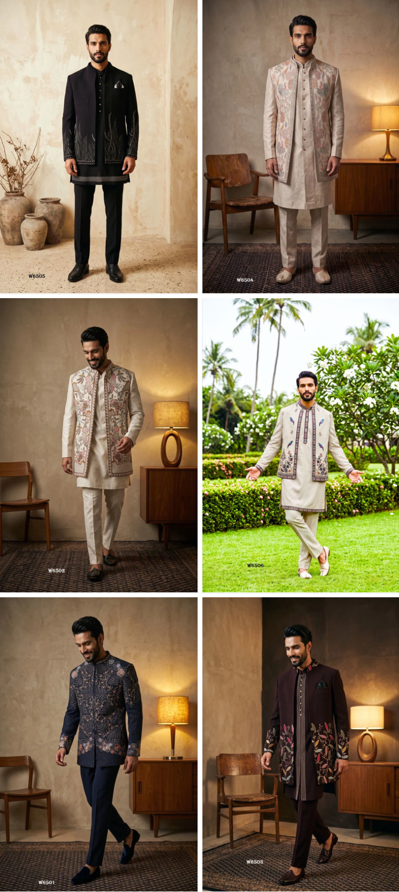 Outluk Wedding 65 Lachaka Embroidered Kurta with Jacket and Pajama Wholesale Collection — Men's Wear, Outluk wholesale from Surat — Photo 3