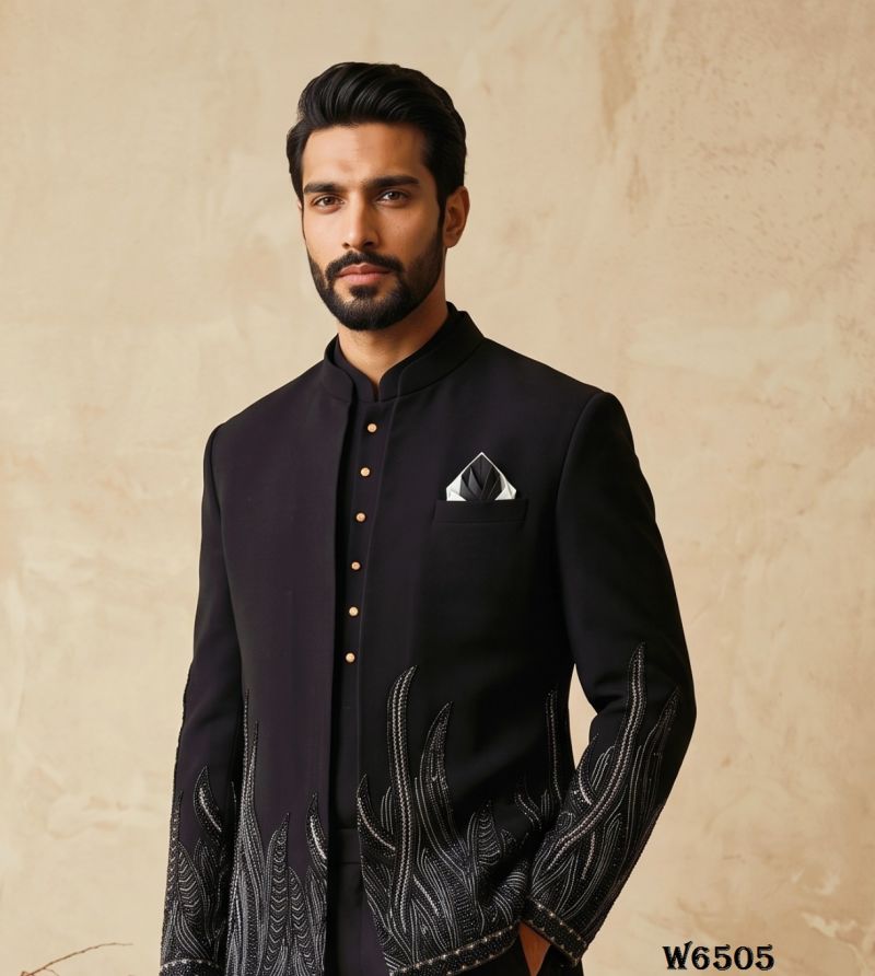 Outluk Wedding 65 Lachaka Embroidered Kurta with Jacket and Pajama Wholesale Collection — Men's Wear, Outluk wholesale from Surat — Photo 7