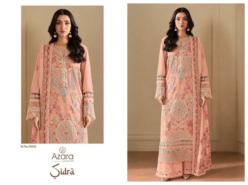 Radhika Azara Sidra Pure Cotton Embroidered Salwar Kameez Catalog — Wholesale Pakistani Suits, Vardan Ethnic wholesale from Surat — Photo 3