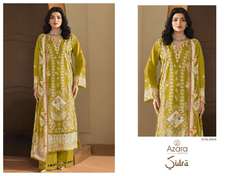 Radhika Azara Sidra Pure Cotton Embroidered Salwar Kameez Catalog — Wholesale Pakistani Suits, Vardan Ethnic wholesale from Surat — Photo 4