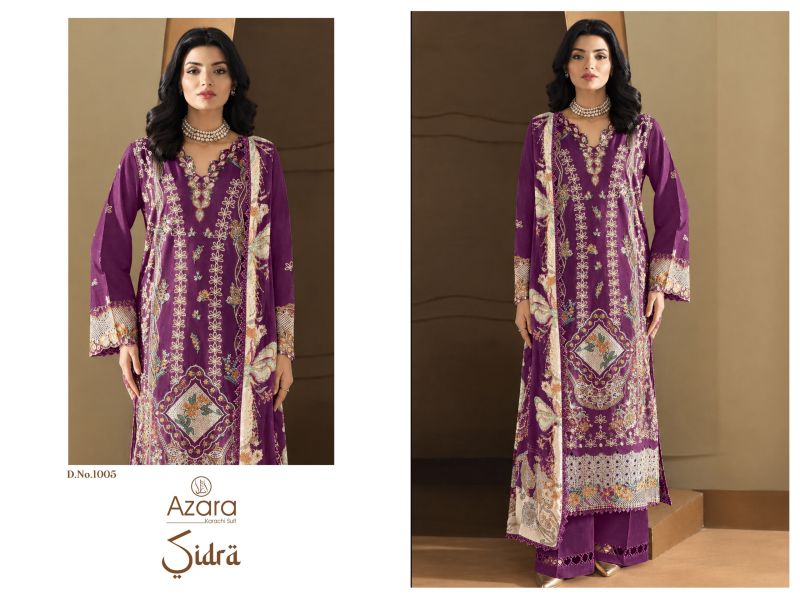 Radhika Azara Sidra Pure Cotton Embroidered Salwar Kameez Catalog — Wholesale Pakistani Suits, Vardan Ethnic wholesale from Surat — Photo 6