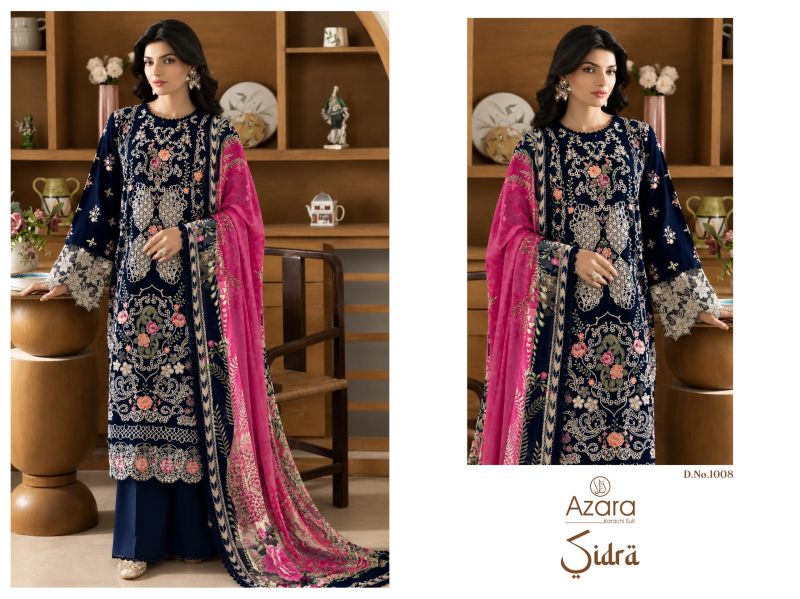 Radhika Azara Sidra Pure Cotton Embroidered Salwar Kameez Catalog — Wholesale Pakistani Suits, Vardan Ethnic wholesale from Surat — Photo 7