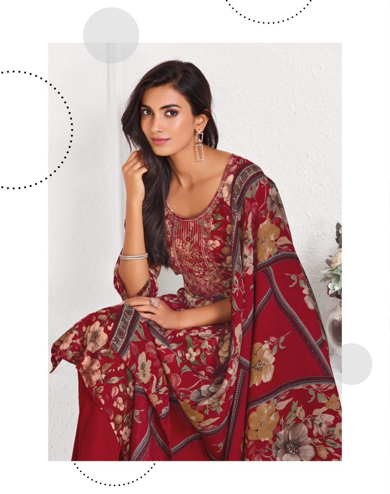Radhika Parker Vol 3 Jam Foil Print Hand Work Kurti With Bottom Dupatta Set — Wholesale Readymade Suit, Vardan Ethnic wholesale from Surat — view 10