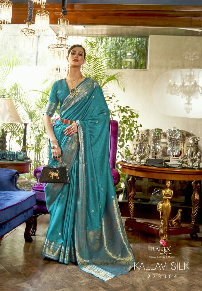 Rajtex Kallavi Silk Handloom Woven Saree Collection Wholesale — Wholesale Sarees, rajtex wholesale from Surat — view 2