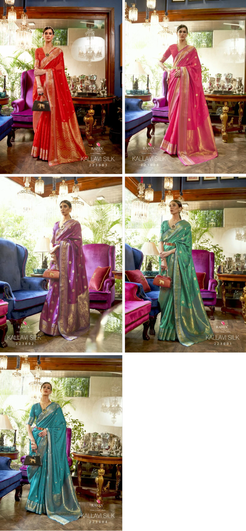 Rajtex Kallavi Silk Handloom Woven Saree Collection Wholesale — Wholesale Sarees, rajtex wholesale from Surat — view 6