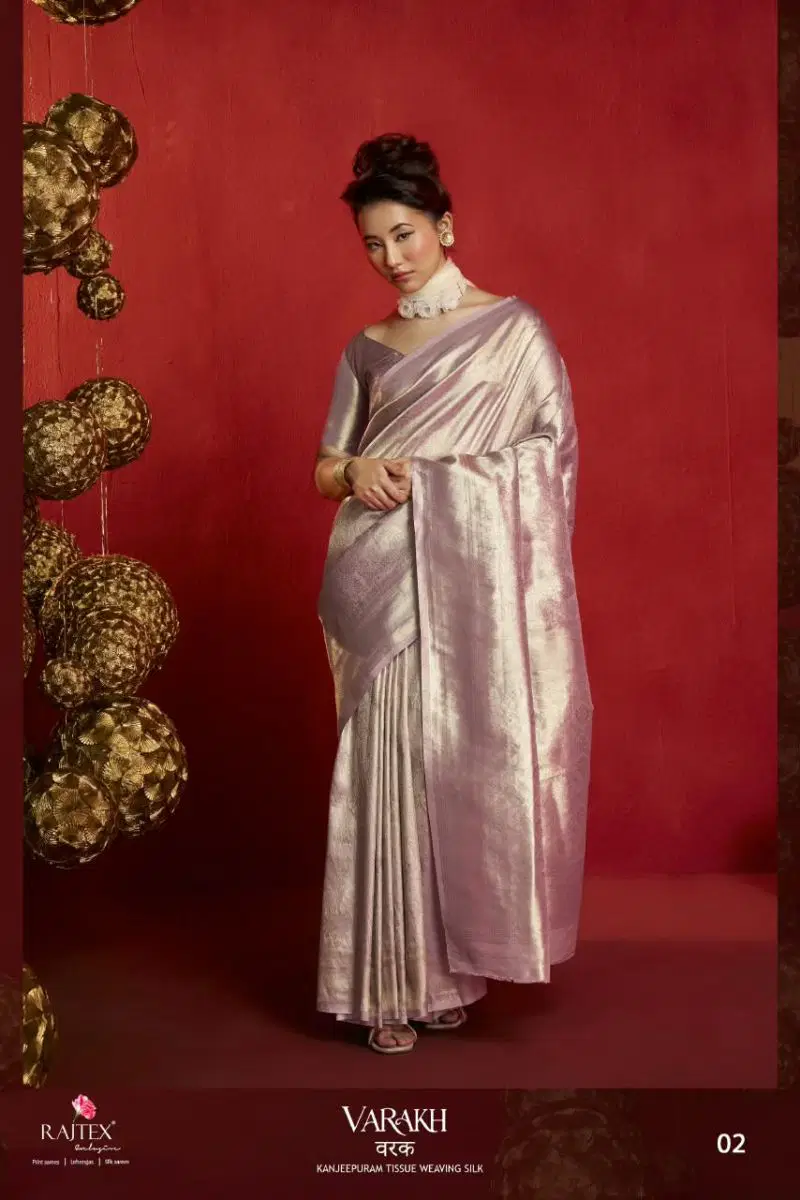 Rajtex Varakh Kanjivaram Tissue Weaving Silk Saree Collection — Wholesale Sarees, rajtex wholesale from Surat — view 2