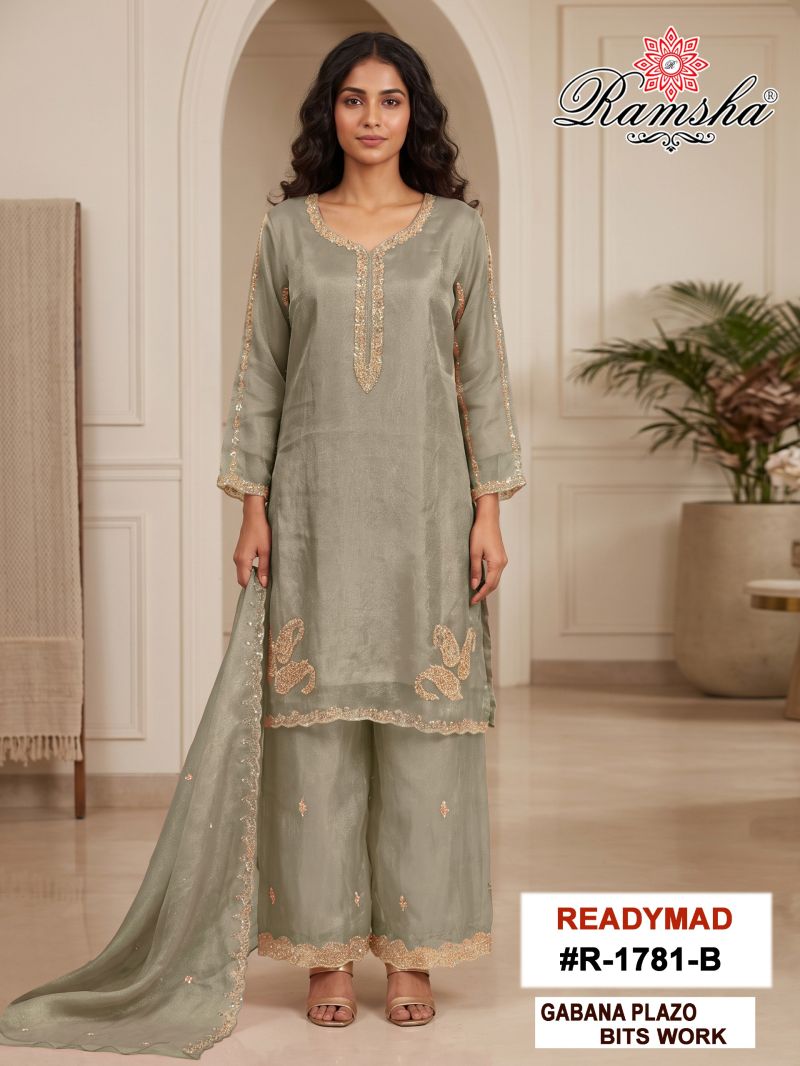 Ramsha R 1781 A to D Gabana Embroidered Salwar Kameez Collection — Wholesale Salwar Suits, Ramsha wholesale from Surat — Photo 3