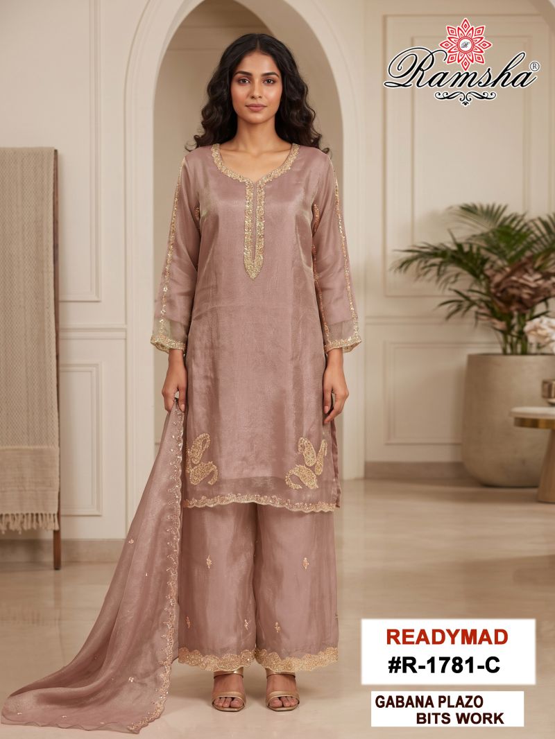 Ramsha R 1781 A to D Gabana Embroidered Salwar Kameez Collection
