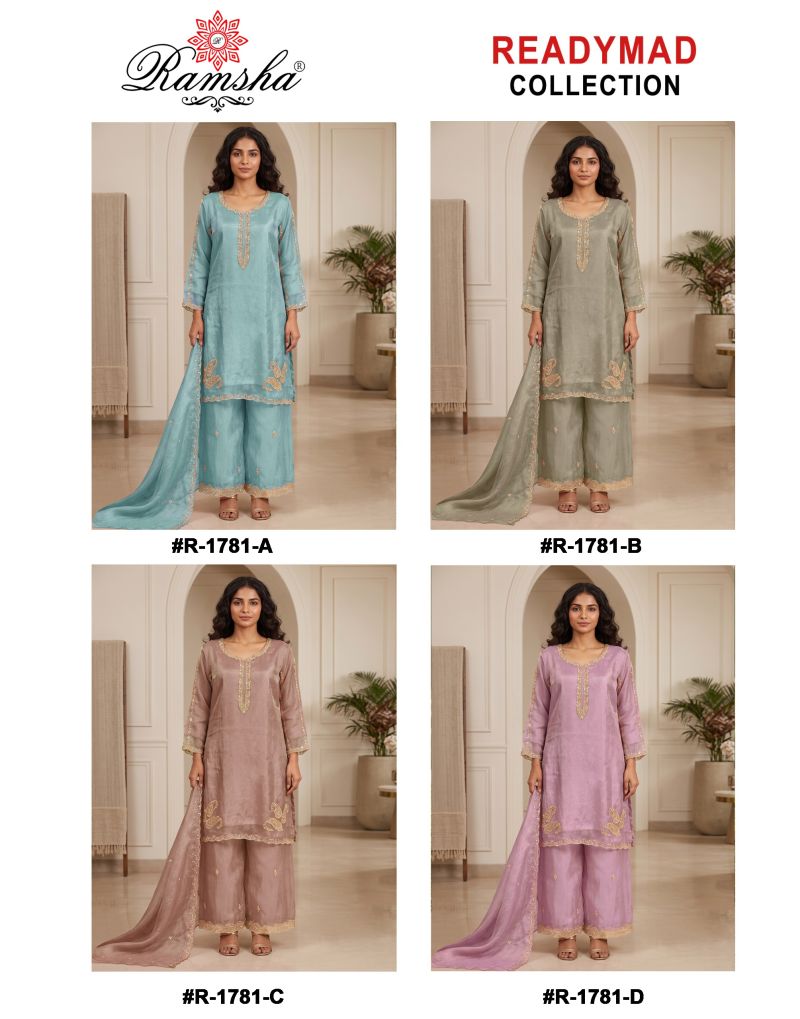 Ramsha R 1781 A to D Gabana Embroidered Salwar Kameez Collection — Wholesale Salwar Suits, Ramsha wholesale from Surat — Photo 5