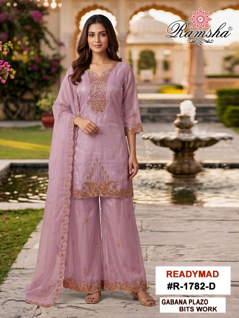 Ramsha R 1782 A to D Gabana Embroidered Salwar Kameez Collection — Wholesale Salwar Suits, Ramsha wholesale from Surat — view 3