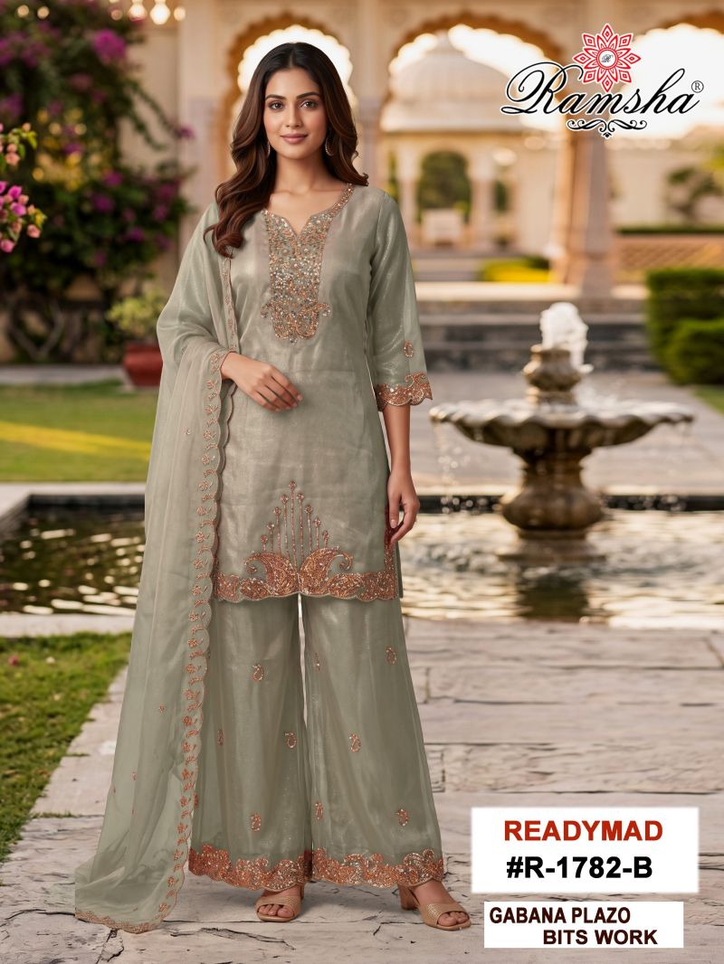 Ramsha R 1782 A to D Gabana Embroidered Salwar Kameez Collection — Wholesale Salwar Suits, Ramsha wholesale from Surat — view 2
