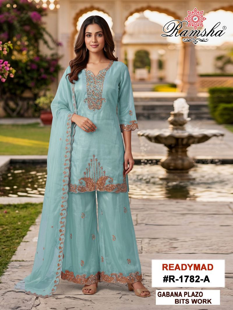 Ramsha R 1782 A to D Gabana Embroidered Salwar Kameez Collection