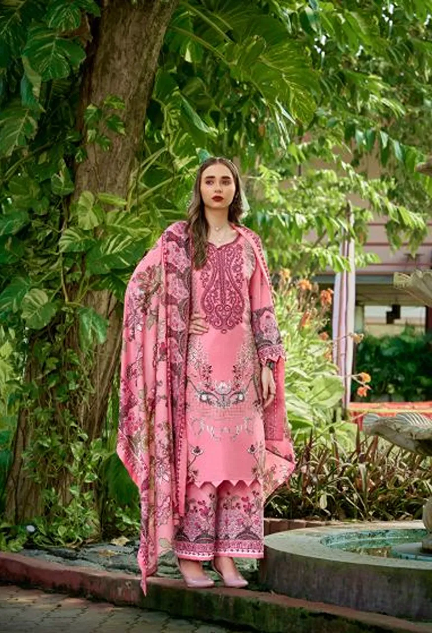 Romani Mahira Vol 12 Cotton Self Embroidered Dress Material — Wholesale Salwar Suits, Romani wholesale from Surat — view 4