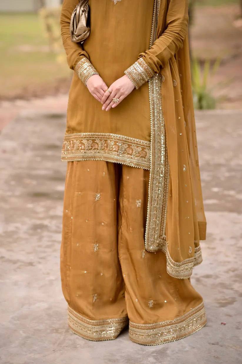 RTC 6009 Mul Chanderi Thread & Sequin Work Palazzo Suit Set with Dupatta — Wholesale Salwar Suits, Vardan Ethnic wholesale from Surat — Photo 4
